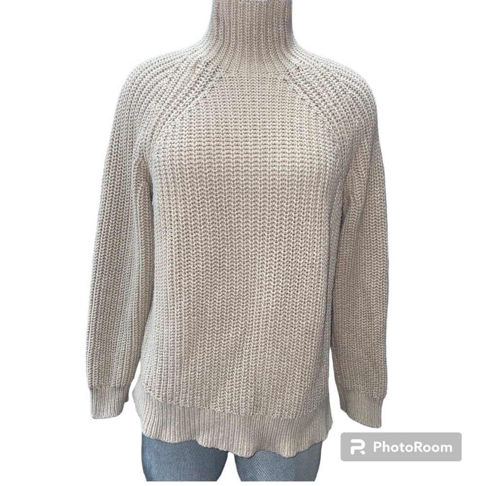 Gap cotton knit turtleneck sweater